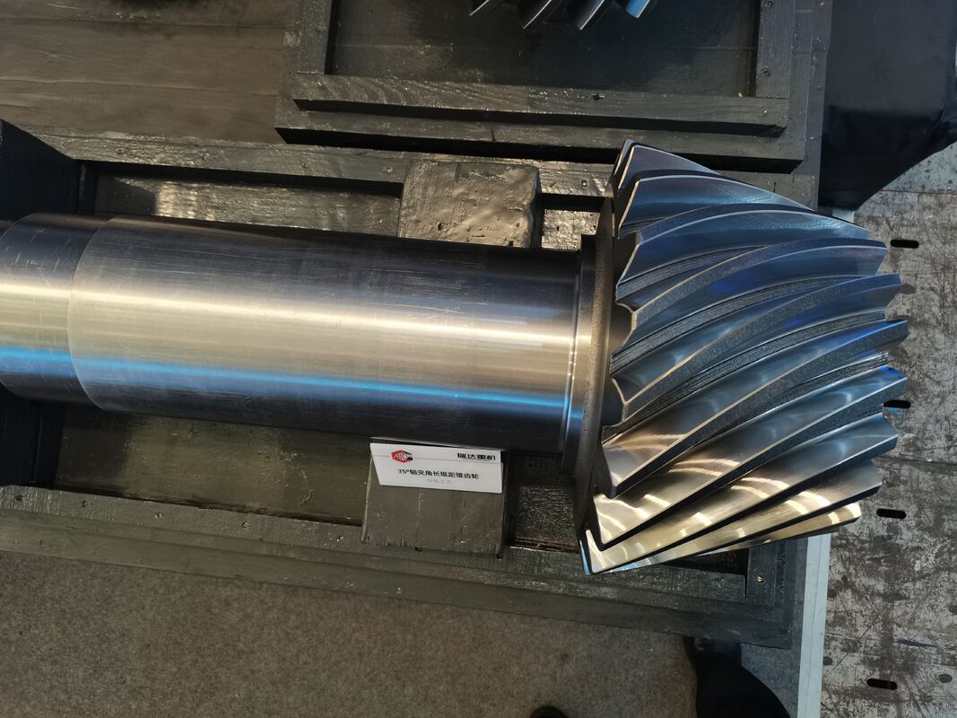 Conjunto de engranajes de biselado en espiral de alta precisión con resistencia al desgaste y acabado liso para equipos industriales