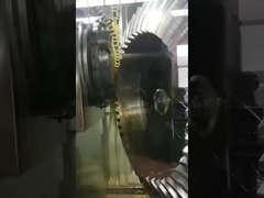 Engranaje cónico helicoidal grande de alta precisión para accesorios de reductor de máquina trituradora